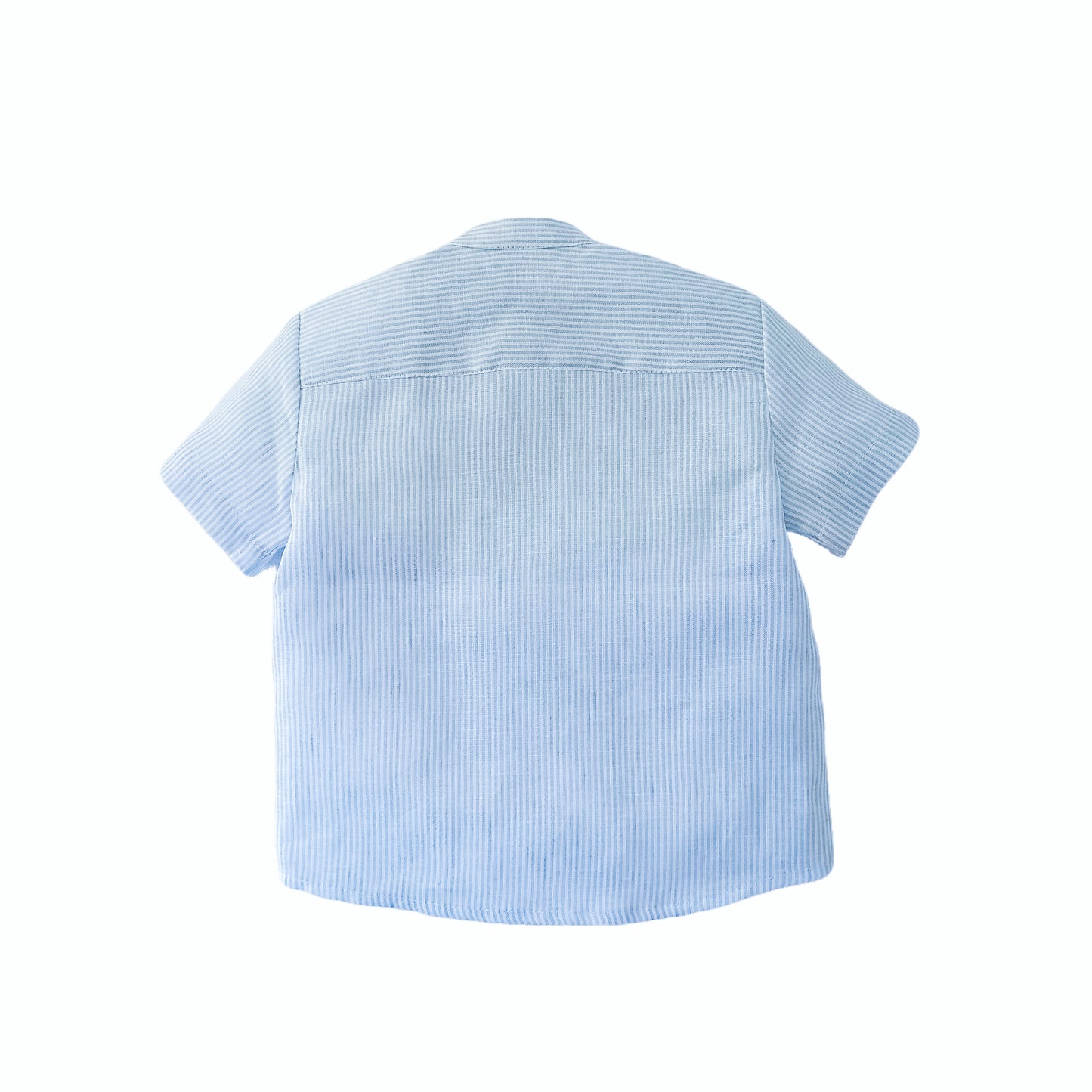 Boy's Short Sleeve Mandarin Collar Shirt